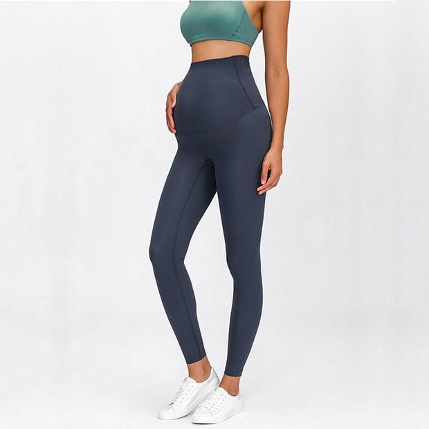 Rooftrellen 20%Spandex High Waist Fitness Leggings Pregnant Leggings Maternity Pants Gym Leggings Women Pregnancy Casual Pants