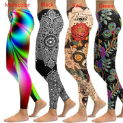 2020 new Flower S-5XL Leggings Women Plus Size  Workout Legging Spandex Leggins Fitness Leggin Seamless Activewear Holographic