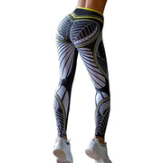 NORMOV Print Women Leggings Casual V Wasit Push Up Polyester Ankle Length Leggings Workout Jeggings Fitness Leggings Feminina