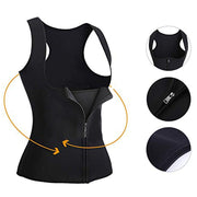 CXZD 2021 New Sweat Sauna Body Shapers Vest Waist Trainer Slimming Vest Shapewear Weight Loss Waist Shaper Corset