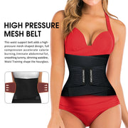 Burvogue Neoprene Sweat Waist Trainer Fitness Belt Thermo Body Shaper Trimmer Corset Waist Cincher Wrap Workout Slim Shapewear