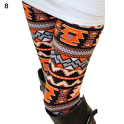 Fashion Women's HOT Leggings Pants Print High Waist Leggings Happy Christmas Party Long Pants 18 Color Ladies Xmas Trousers