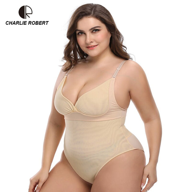 CR 5XL Shapewear Plus Size Waist Trainer Shapers Corset Slimming Briefs Butt Lifter Body Shaper Underwear Women Bodysuit