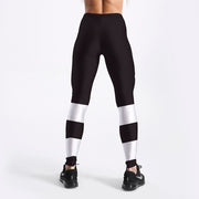 Fashion Workout Women Leggings Fitness Athleisure Clothing White Letter Printed Leggings  S-XXL