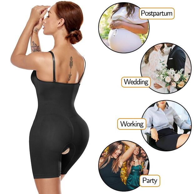 Women Seamless Bodysuit Shapewear Waist Trainer Tummy Control Full Body Shaper Slimming Underwear Postpartum Recovery Corsets