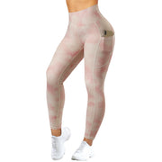 RUUHEE Tight Leggings Leopard Sports Women Fitness With Pocket Yoga Pants Stretch Workout Leggings Patchwork Slim Gym Leggings