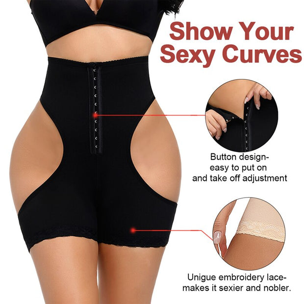 SEXYWG Butt Lifter Tummy Control Panties Booty Pulling Underwear Body Shaper Waist Trainer Corset Shapewear Plus Size