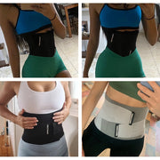 Burvogue Neoprene Sweat Waist Trainer Fitness Belt Thermo Body Shaper Trimmer Corset Waist Cincher Wrap Workout Slim Shapewear