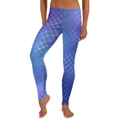 Blue Mermaid leggings, Capris and Shorts - Waist No More