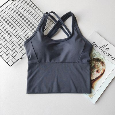 Women Sport Bra High Impact Sports Bra Fitness Bra Seamless Top Gym Women Active Wear Yoga Vest Sports Tops