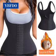 YBFDO Shaper Women Sauna Waist Trainer Corset Vest Sweat Workout Underbust Modeling Strap Weight Loss Compression Trimmer