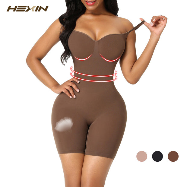 HEXIN Seamless Women Backless Bodysuit Fajas Colombianas Push Up Butt Lifter Reductive Girdles Slimming Waist Trainer Shapewear