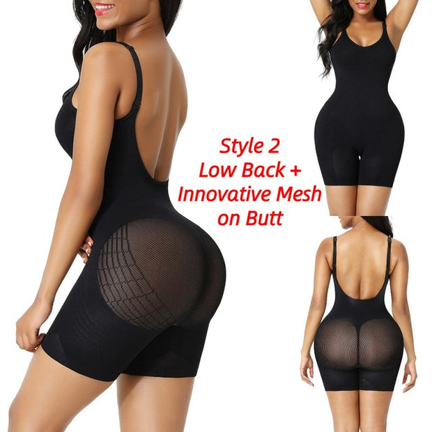 HEXIN Seamless Women Backless Bodysuit Fajas Colombianas Push Up Butt Lifter Reductive Girdles Slimming Waist Trainer Shapewear