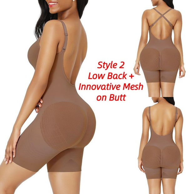 HEXIN Seamless Women Backless Bodysuit Fajas Colombianas Push Up Butt Lifter Reductive Girdles Slimming Waist Trainer Shapewear