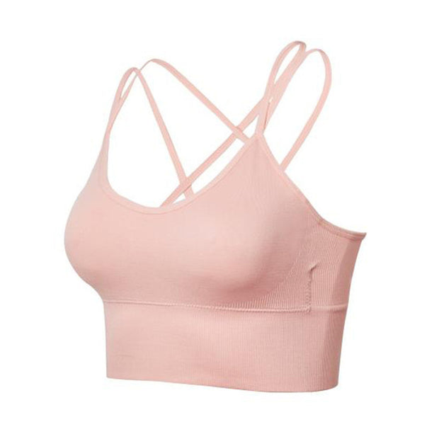 Women Sports Bra Sexy Brathable Sport Tops Push Up Yoga Bra  Female Gym Fitness Sports Underwear Weightlifting Seamless Bra