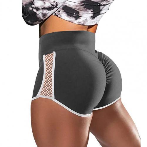 Women Sports Shorts Running Shorts Sexy High Waist Hip Lift Abdomen Tightening Hollow Out Fitness High Waist Push Up Yoga Shorts