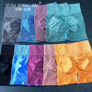 New Style High Waist Seamless Leggings Gym Shorts Fitness Yoga Short Scrunch Sports Yoga Shorts Solid Color Spandex Short Pants