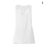 Women&#39;s Tank Tops Blouse Loose Sleeveless Shirt Gym Yoga Vest Training Running Vest  Women Gym Tank Top