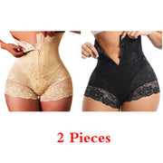 GUUDIA Shaper Panties Sexy Lace Shapers Body Shaper with Zipper Double Control Panties Women Shapewear Sexy Lace Waist Trainer