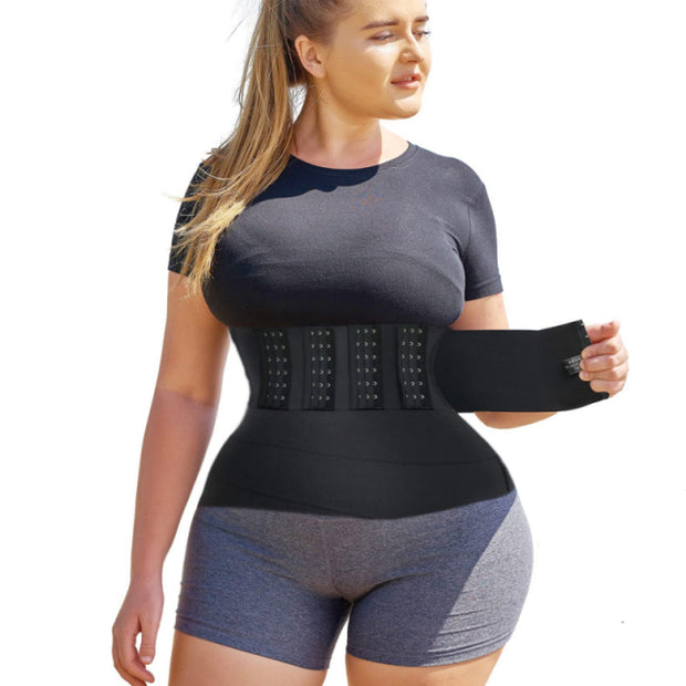 Snatched Bandage Wrap with Hook Firm Closure Loop Slimming Belt Long Torse Tape Waist Trainer Sauna Workout Girdle Sheath Corset